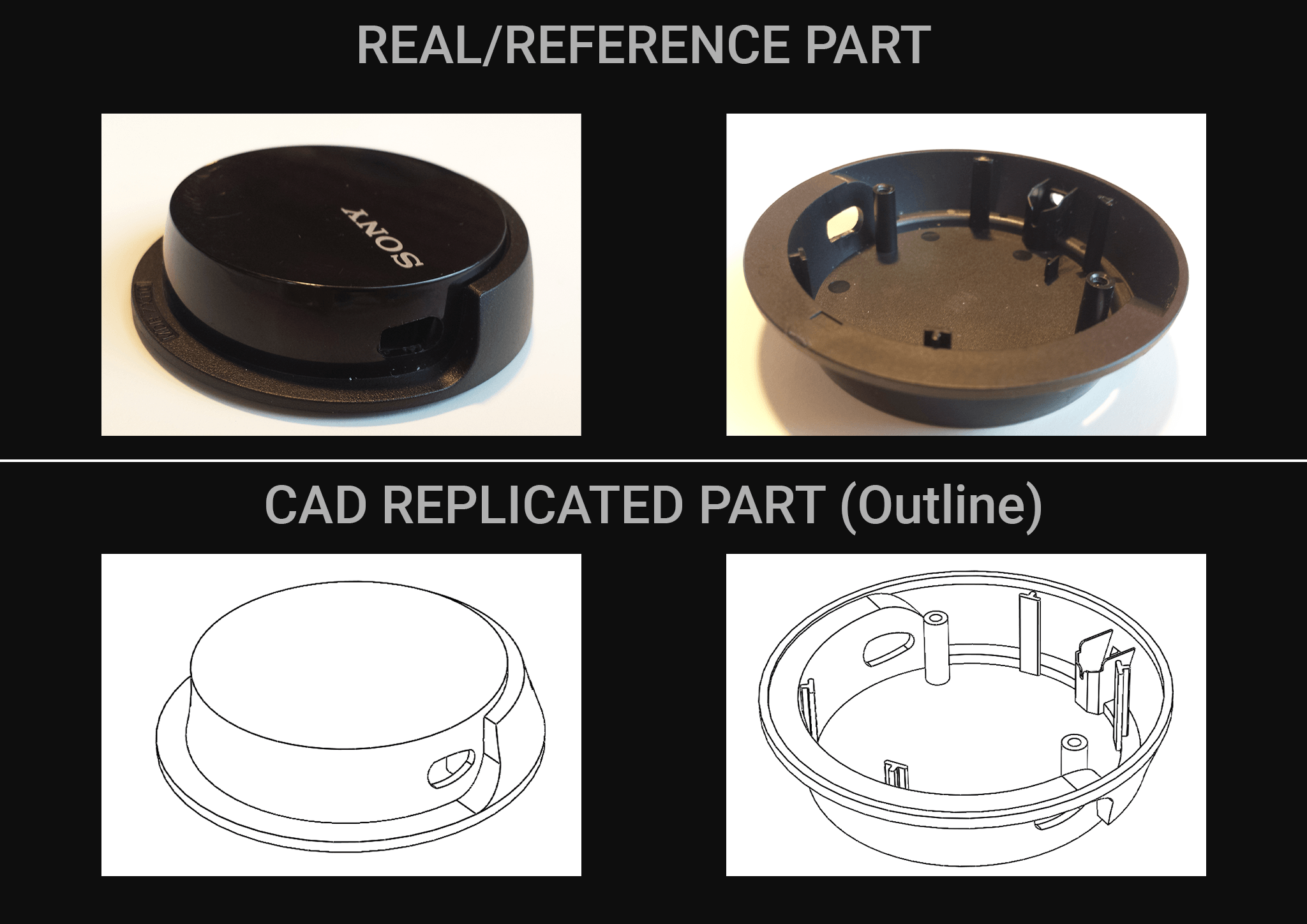 CAD Replication of Sony Headphones