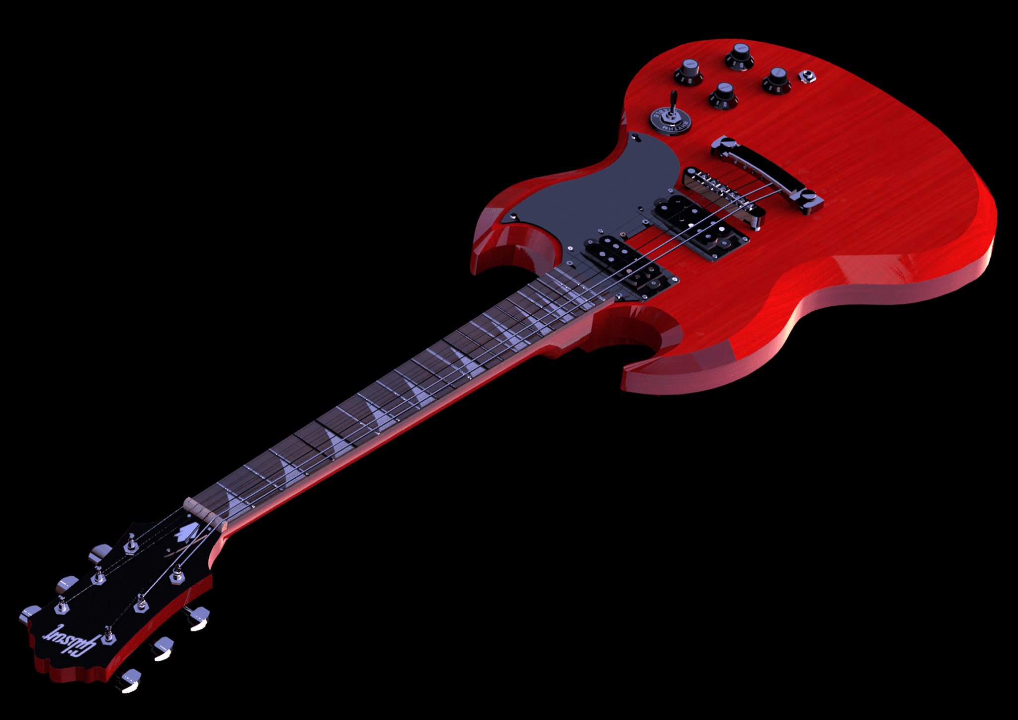 3D replication of a Gibson SG Guitar