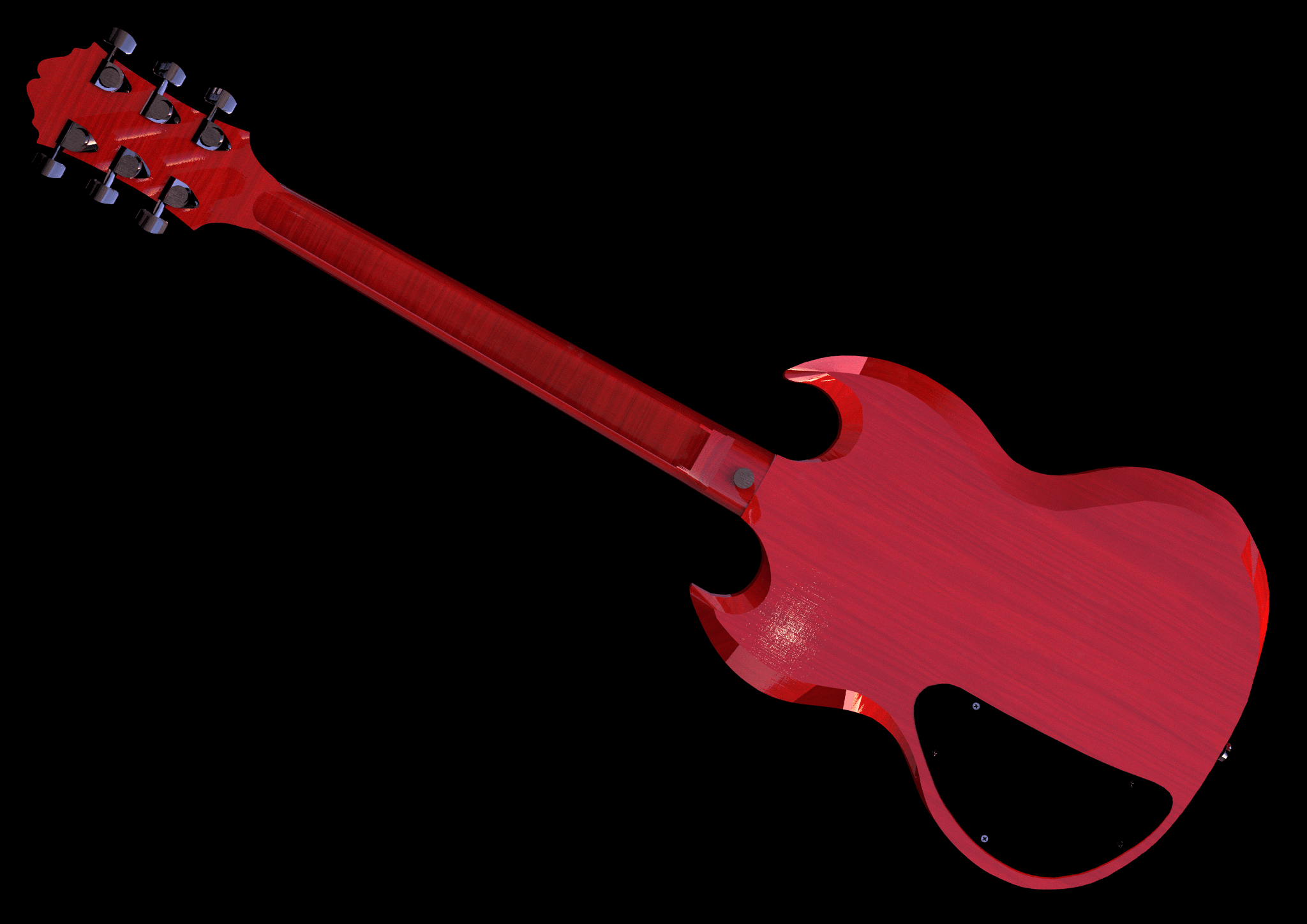 3D replication of a Gibson SG Guitar