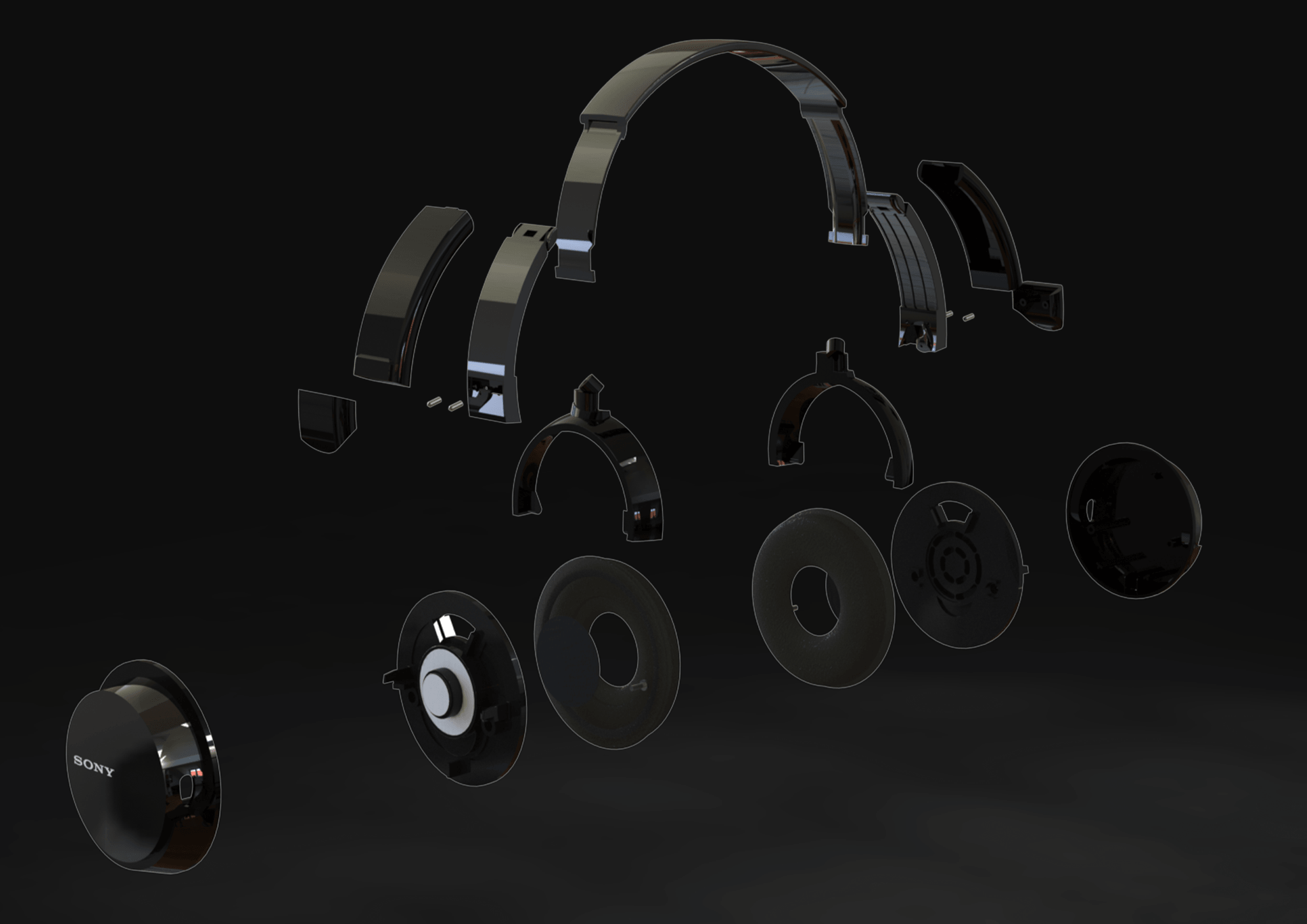 CAD Replication of Sony Headphones