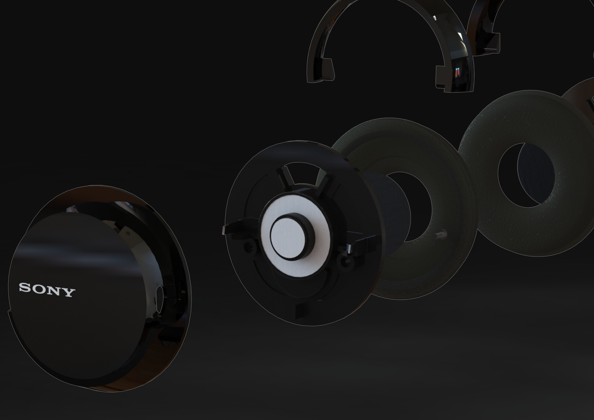 CAD Replication of Sony Headphones