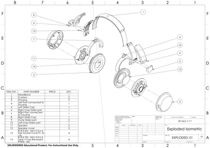 CAD Replication of Sony Headphones