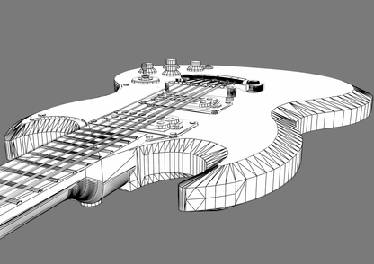 3D replication of a Gibson SG Guitar
